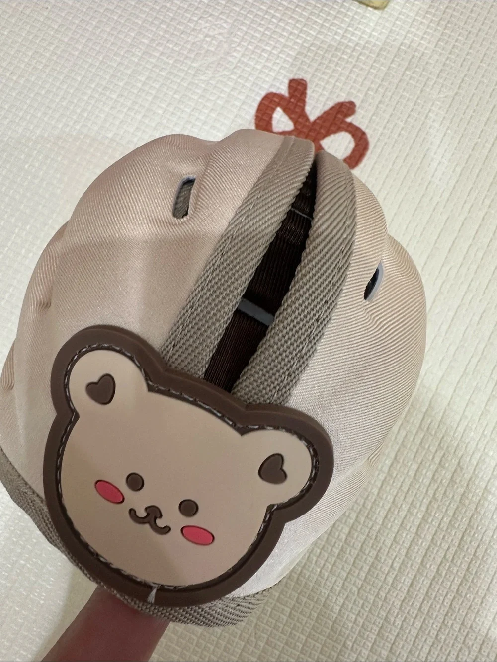 Kids Cute Bear Soft Beige Toy Backpack - Unbranded
